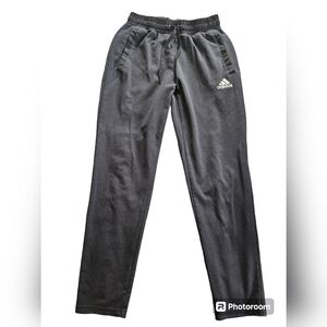 Adidas sz M medium track pants Joggers black sweat pants 👖